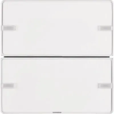 Berker KNX Tastsensor 2fach Komfort 80142329 | Q.1/Q.3 Unterputz | 2 Tasten | LED | Beschriftungsfeld | polarweiß matt