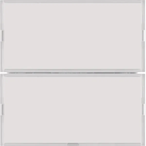 Berker Tastsensor 2fach Komfort 80162780 KNX | Unterputz | 4 Betätigungspunkte | LED-Anzeige | Beschriftungsfeld | weiß