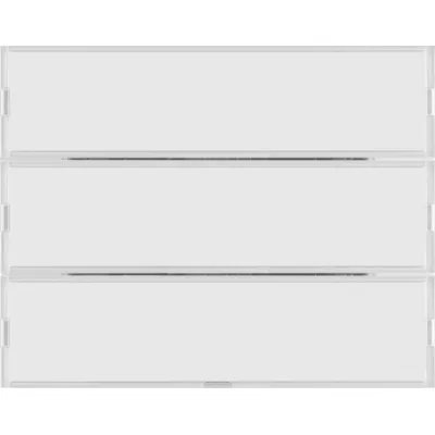 Berker Tastsensor 3fach Komfort 80163770 KNX UP | 3 Tasten | LED | Beschriftungsfeld | Diebstahlschutz | polarweiß