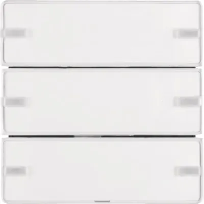 Berker KNX Tastsensor 3fach Komfort 80143329 | 3 Tasten | LED | Beschriftungsfeld | Unterputz | polarweiß matt