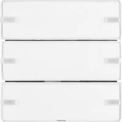 Berker KNX Tastsensor 3fach Komfort 80143329 | 3 Tasten | LED | Beschriftungsfeld | Unterputz | polarweiß matt