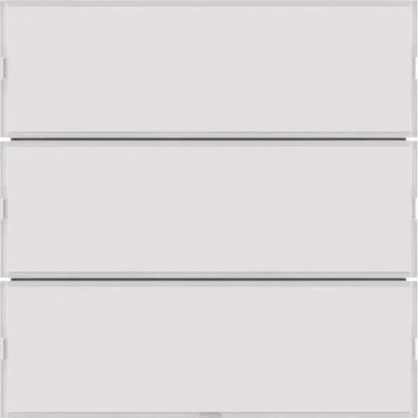 Berker Tastsensor 3fach Komfort 80163780 KNX | Unterputz | 6 Betätigungspunkte | LED-Anzeige | Beschriftungsfeld | weiß