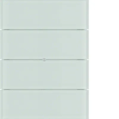 Berker Tastsensor 4fach B.IQ 75164090 KNX Unterputz | Glas | LED-Anzeige | Demontageschutz | polarweiß