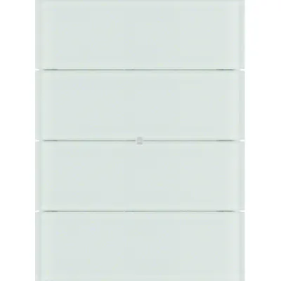 Berker Tastsensor 4fach B.IQ 75164090 KNX Unterputz | Glas | LED-Anzeige | Demontageschutz | polarweiß