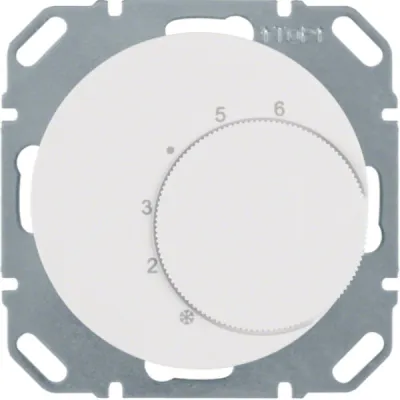 Berker Raumtemperaturregler 20262089 | Unterputz Wechsler | 250V 5A | 5–30 °C | Bimetall | IP20 | polarweiß