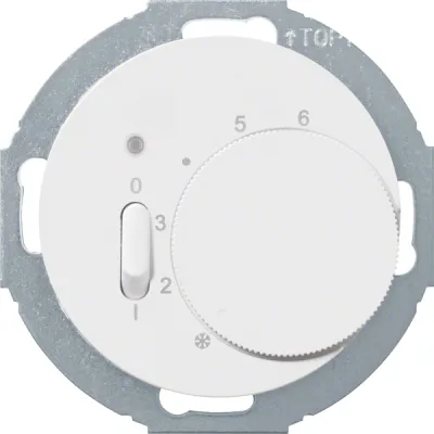 Berker Raumtemperaturregler 20302079 | Unterputz Thermostat | 250V 10A | IP20 | Bimetall | 5–30°C | weiß