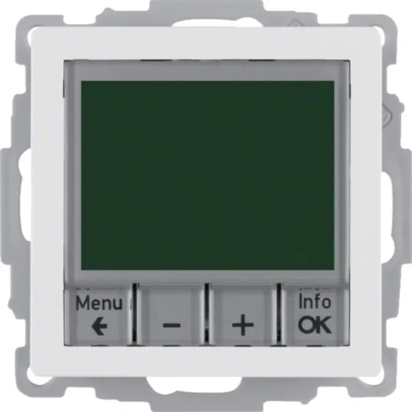 Berker Temperaturregler 20446089 | Raumthermostat Schließer Unterputz | Q.1/Q.3 | 230V | programmierbar | weiß