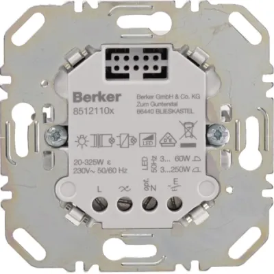 Berker Universal-Schalteinsatz 1fach 85121100 | Unterputz | 230V | 400W | für LED & Halogen | Smart Home