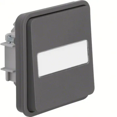 Berker Wechselschalter-Einsatz 30863535 | W.1 Serie | beleuchtet | Beschriftungsfeld | IP55 | Unterputz/Aufputz