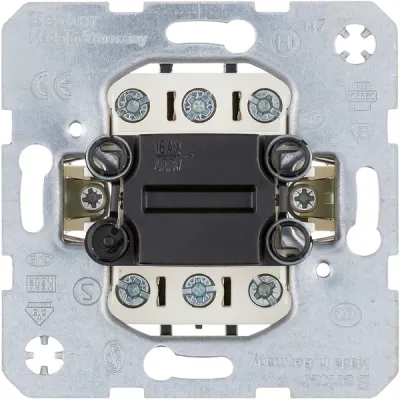 Berker Wippschalter 303303 | 3-polig | beleuchtbar | 16AX 400V | Unterputz | IP20 | Schraubklemmen