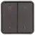 Bild: Berker Wippe 2-fach 30423555 | Schalter/Taster Abdeckung | Bedruckung 0/1 | grau matt | IP55 | Kunststoff