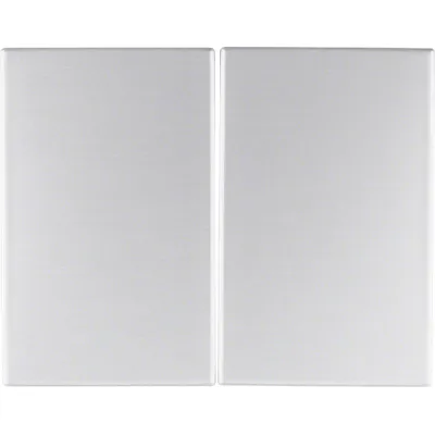 Berker Wippe 2-fach K.5 | 14357003 | Serienwippe Schalter/Taster | Aluminium eloxiert | halogenfrei | IP20 | silber