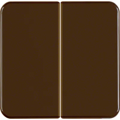 Berker Wippe 2-fach 155211 | Schalter/Taster WG UP IP44 | glänzend | Kunststoff Thermoplast | braun
