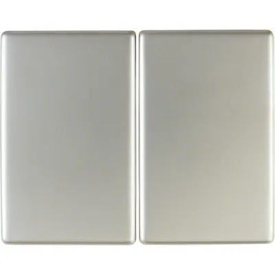 Berker Wippe 2-fach 14357004 K.5 Edelstahl matt | für Schalter & Taster | Klemmbefestigung | IP20