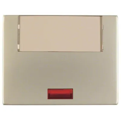 Berker Wippe 14967004 K.5 | Schalter/Taster | großes Beschriftungsfeld | 5 Symbollinsen | Edelstahl matt