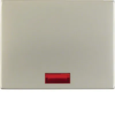 Berker Wippe 14157004 K.5 Edelstahl rostfrei | 1-fach Schalter/Taster | 5 Linsen mit Symbol | matt | IP44 | halogenfrei
