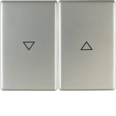 Berker Wippe 14357104 K.5 Jalousie 2-fach Edelstahl matt | Symbol Pfeil | Klemmbefestigung | IP20