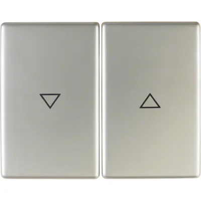Berker Wippe 14357104 K.5 Jalousie 2-fach Edelstahl matt | Symbol Pfeil | Klemmbefestigung | IP20