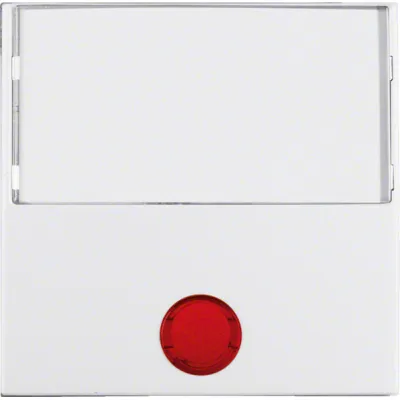 Berker Wippe 16968989 | Kontrollwippe Schalter/Taster | S.1/B.3/B.7 | Beschriftungsfeld | 5 Linsen | polarweiß