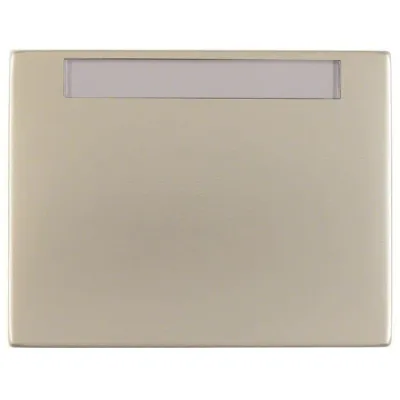 Berker Wippe mit Beschriftungsfeld 14267004 K.5 | Schalter/Taster | Edelstahl matt | 1-fach | IP44 | Klemmbefestigung