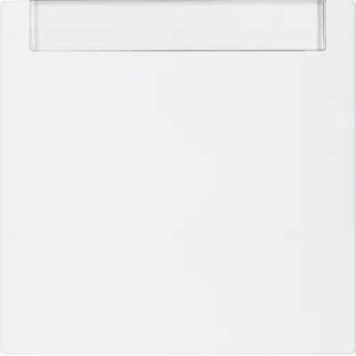 Berker Wippe mit Beschriftungsfeld 16261909 | S.1/B.3/B.7 | Wippschalter/Taster | Kunststoff matt | polarweiß