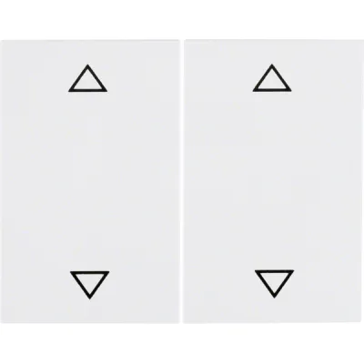 Berker Wippe 2-fach | Jalousie Symbol Pfeile | K.1 Kunststoff | polarweiß glänzend | 14357209