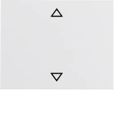 Berker Wippe K.1 14057109 | Schalter/Taster Symbol Pfeile | polarweiß glänzend | Thermoplast | IP44 | Klemmbefestigung