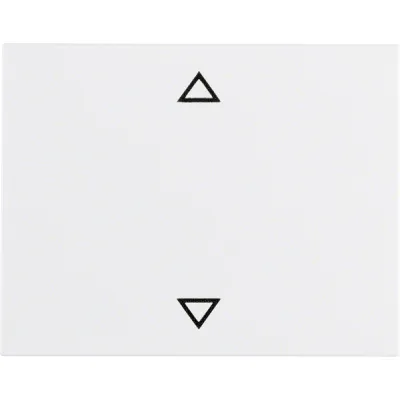 Berker Wippe K.1 14057109 | Schalter/Taster Symbol Pfeile | polarweiß glänzend | Thermoplast | IP44 | Klemmbefestigung