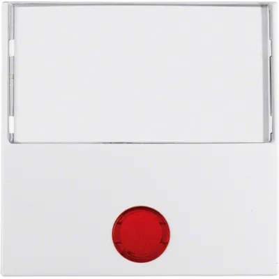 Berker Wippe 16961909 | polarweiß matt | großes Beschriftungsfeld | 5 Linsen | Kunststoff | Serie S.1/B.3/B.7