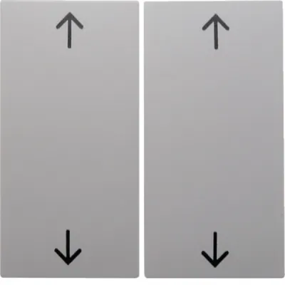 Berker Wippe 2-fach 16441909 | Jalousie-Schalter S.1/B.3/B.7 | Pfeil-Symbol | polarweiß matt | Kunststoff | IP20