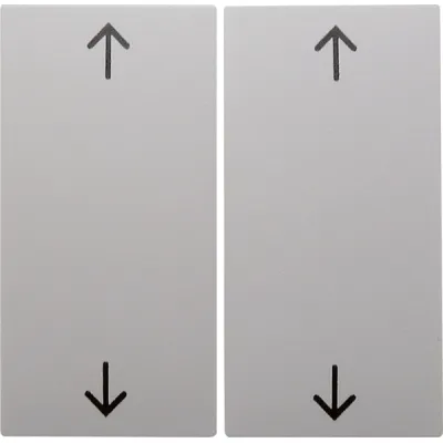 Berker Wippe 2-fach 16441909 | Jalousie-Schalter S.1/B.3/B.7 | Pfeil-Symbol | polarweiß matt | Kunststoff | IP20