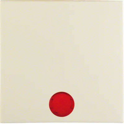 Berker Wippe 16218982 S.1 | Schalterabdeckung mit 5 Symbol-Linsen | Kunststoff Duroplast | glänzend | IP20 | weiß