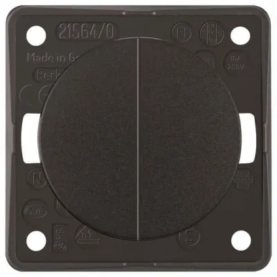 BERKER Wippentaster 936752510 2S schwarz glänzend