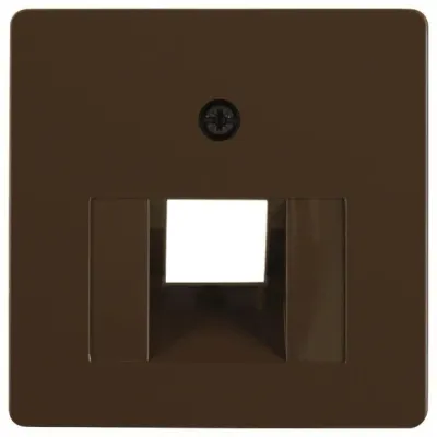 Berker Zentralplatte für UAE-Steckdose 146801 1fach braun glänzend Berker Zentra