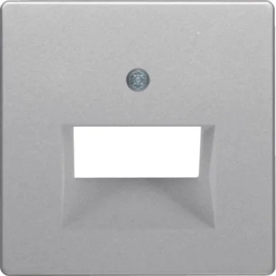 Berker Zentralstück alu/lack UAE-Steckdose 2fach 14096084