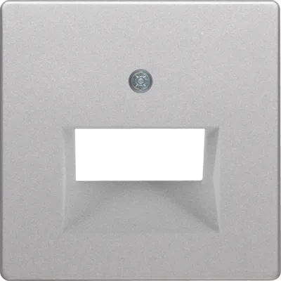 Berker Zentralstück alu/lack UAE-Steckdose 2fach 14096084