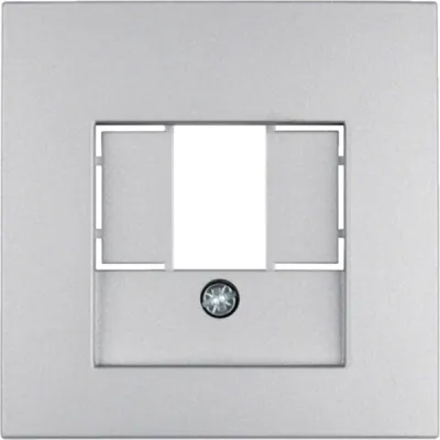 Berker Zentralplatte TAE-Steckdose 10331404 | Zentralstück B.7 | Unterputz | Alu matt | Kunststoff | IP20 | 55x55 mm