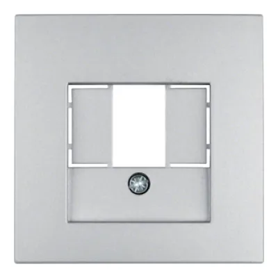Berker Zentralplatte TAE-Steckdose 10331404 | Zentralstück B.7 | Unterputz | Alu matt | Kunststoff | IP20 | 55x55 mm