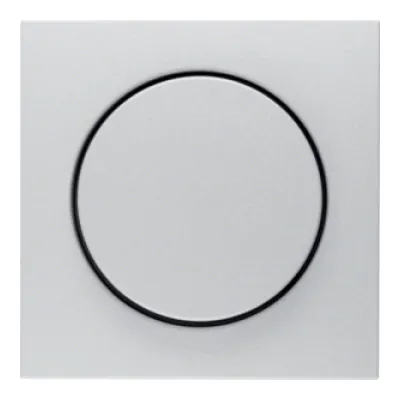 Berker Zentralstück für Drehdimmer 11371404 | B.7 Serie | Regulierknopf | Aluminium matt | Kunststoff | IP20 | RAL 9006