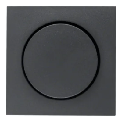 Berker Zentralstück mit Drehknopf 11371606 | Dimmer-Abdeckung B.3/B.7 | anthrazit matt | Thermoplast | Ø 4 mm | IP20