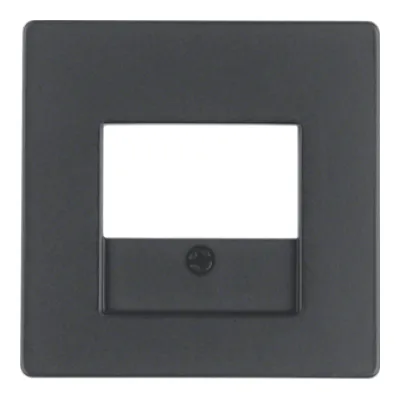 Berker Zentralplatte TAE-Steckdose 10336086 | Q.1/Q.3 | anthrazit matt | Kunststoff | Unterputz | RAL 7021 | IP20