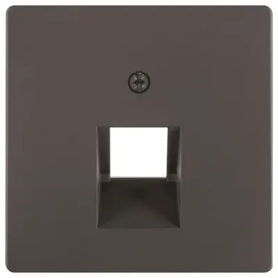 Berker Zentralplatte UAE/IAE 14076086 | Q.1/Q.3 | 1-fach | schräger Auslass 45° | Unterputz | anthrazit matt