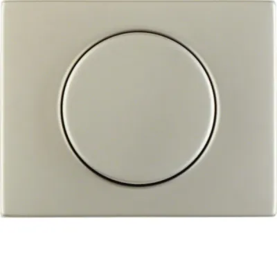 Berker Zentralstück mit Regulierknopf 11357004 K.5 | Drehdimmer Abdeckung | Edelstahl matt | für Berker K.1/K.5 | IP20