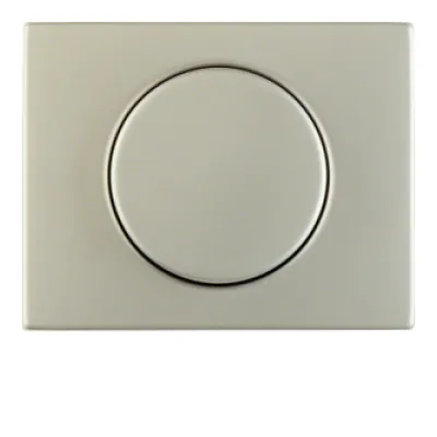 Berker Zentralstück mit Regulierknopf 11357004 K.5 | Drehdimmer Abdeckung | Edelstahl matt | für Berker K.1/K.5 | IP20