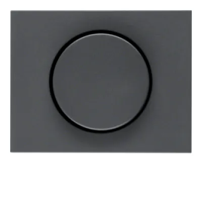 Berker Zentralstück Drehknopf 11357006 für Dimmer K.1 | Kunststoff | matt lackiert | anthrazit | RAL 7021