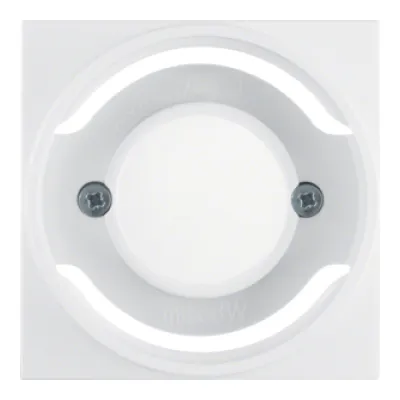 Berker Zentralplatte 11988989 für Lichtsignal E14 S.1/B.3/B.7 | Kunststoff | Unterputz | glänzend | polarweiß