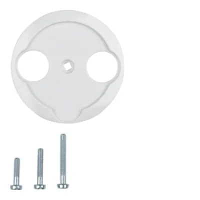 Berker Zentralstück 2-Loch Antennensteckdose | polarweiß glänzend | Duroplast | Serie 1930/Glasserie