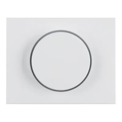 Berker Zentralstück mit Regulierknopf 11357009 K.1 | Drehdimmer Abdeckung | polarweiß glänzend | Kunststoff | RAL 9010