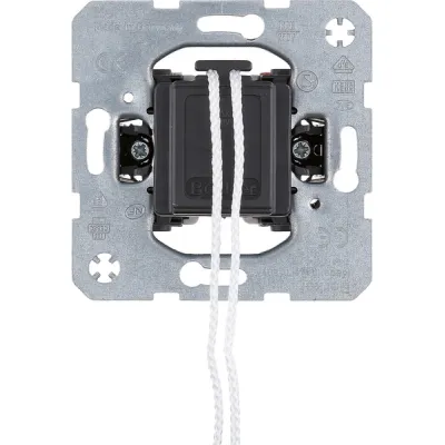 Berker Zugschalter | Wechselschalter Unterputz | beleuchtbar 10AX 250V | IP20 | halogenfrei | Metall