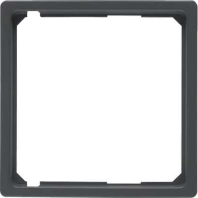 Berker Zwischenring 11096086 | für Zentralplatte Q.1/Q.3 | anthrazit RAL 7021 | Kunststoff | 58,5x58,5 mm